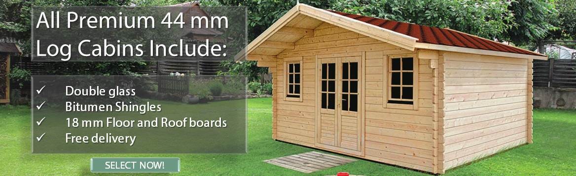 Premium Log Cabins - All included